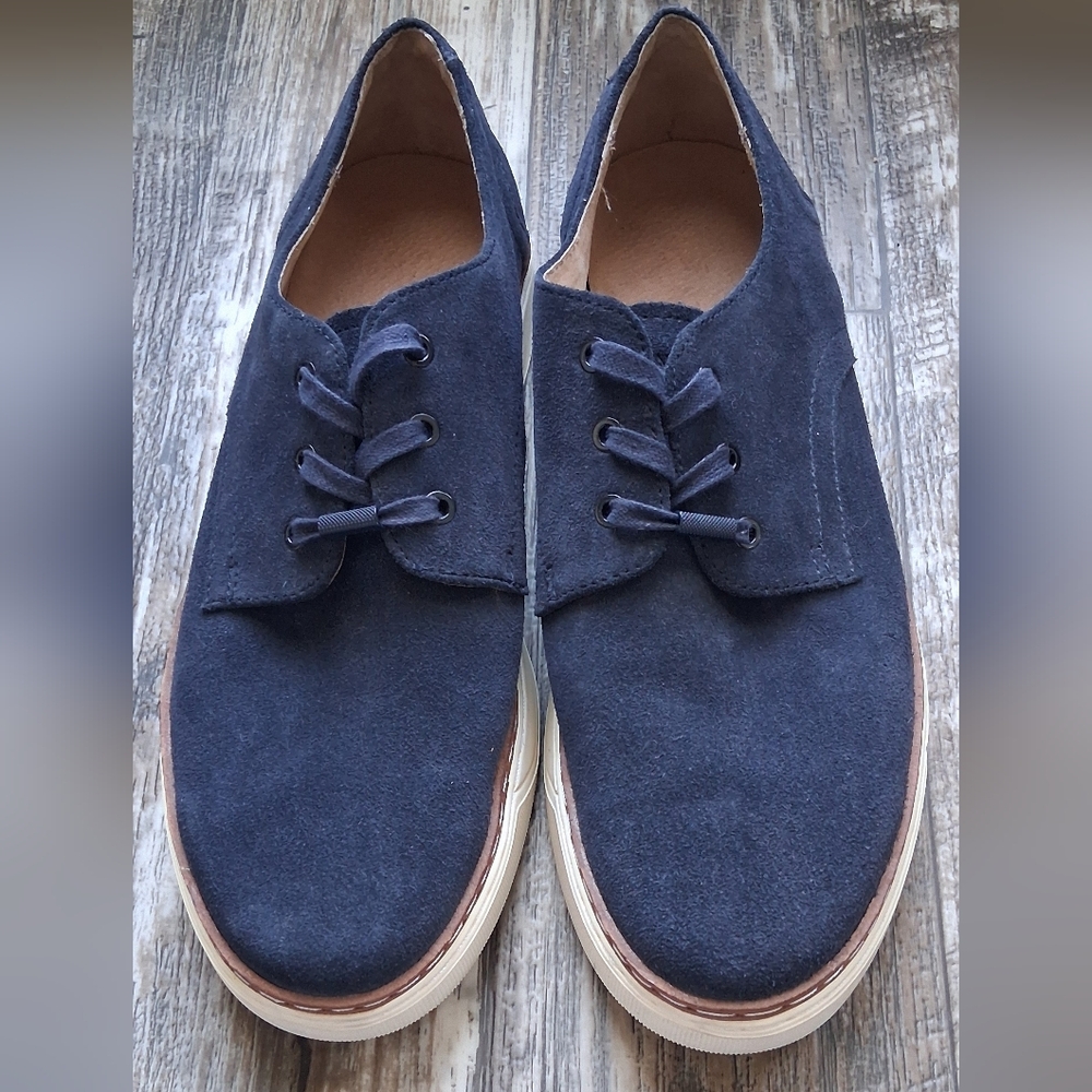 Andrew Marc Edison Navy Blue Suede Shoes Men’s 9 Casual Dress